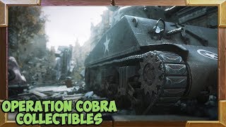 Call of Duty WW2 All Collectibles Operation Cobra Mission Mementos  Heroic Actions [upl. by Anniala]