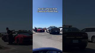 Cops Ain’t Messing Around  ferrari laferrari hypercar cybertruck tesla cops pulledover [upl. by Joceline]