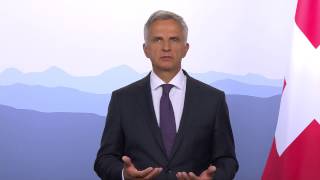 Votation populaire du 21052017  Loi sur lénergie  Allocution du CF D Burkhalter [upl. by Marris]