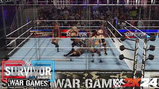 WWE 2K24  Womens War Games Match 2023  Survivor Series 2023  PS5 [upl. by Latnahc259]