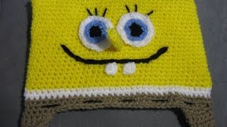 Bob the Sponge Beanie  Left Handed Verison  Crochet Tutorial [upl. by Cheshire]