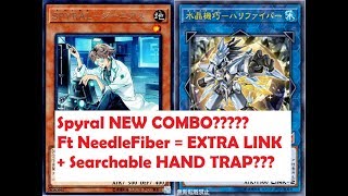 YUGIOH Spyral COMBO ft Crystron NeedleFiber  EXTRA LINK  SEARCHABLE HAND TRAP [upl. by Kaycee]