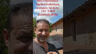 MINI FOTOVOLTAICO ECONOMICO SEMPLICE FAI DA TE accumulo pannellifotovoltaico [upl. by Kironde874]