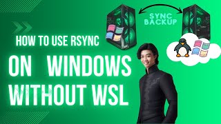 Use Rsync on Windows and automatically backup and sync your data using task scheduler Without WSL [upl. by Barbabas]