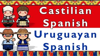 CASTILIAN SPANISH amp URUGUAYAN SPANISH RIOPLATENSE [upl. by Clarice]