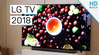 TUTTI I TV LG 2018 OLED LCD E PROCESSORE ALPHA 9 [upl. by Nera]