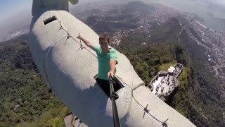 View from the top of Christ the Redeemer statue in Rio De Janeiro and inside [upl. by Carol-Jean542]