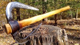 Forging a Battle Axe from a pick axe [upl. by Eitsirc]