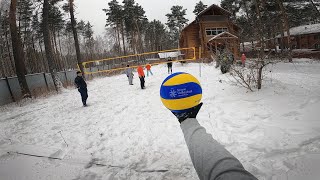 Волейбол на снегу от первого лица  SNOW VOLLEYBALL FIRST PERSON  BEST MOMENTS  2022  133 episode [upl. by Siesser115]