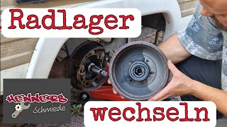 Hilfe mein Wohnwagen knarzt an der Achse 😱 Radlager am WohnwagenAnhänger tauschen leicht gemacht [upl. by Shell621]