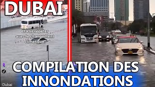 Dubai fait face à de fortes inondations compilation de vidéos [upl. by Cheslie]