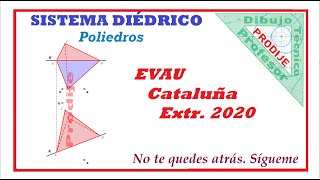 Diédrico D EVAU CATALUÑA EXTR 2020 7 TETRAEDRO DADA RECTA QUE CONTIENE A UNA ARISTA Y VÉRTICE [upl. by Haidedej401]