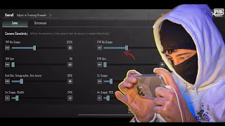 STAR • Captain Sensitivity And Controls  Best Sensitivity Settings  PUBG MOBILEBGMI [upl. by Nylirad]