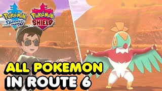 Pokemon Sword amp Shield  All Route 6 Pokemon You Can Catch [upl. by Swenson]