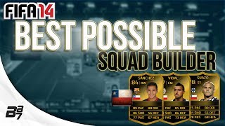 BEST POSSIBLE CHILE TEAM w SIF SANCHEZ  FIFA 14 Ultimate Team Squad Builder [upl. by Enelam]