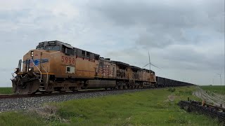 UP 5998 AC44CW Leads Rock Train in Edroy TX on The UP Corpus Christi Sub [upl. by Stephenson]