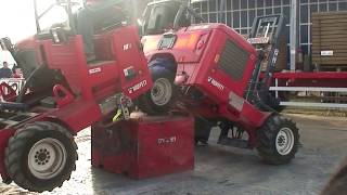 Moffett Mounty Forklift ESeries performing gymnastics at Ploughing Championship in Ireland [upl. by Earb]