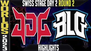 JDG vs BLG Highlights  Worlds 2023 Swiss Stage Day 2 Round 2  JD Esports vs Bilibili Gaming [upl. by Corabel]