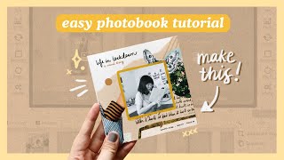 Make Your Own Photobook EASY PHOTOBOOK TUTORIAL  Abbey Sy [upl. by Lindie]