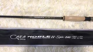 Спиннинг Cara Fishing Noble ll Spin 240 1040g Корея [upl. by Yderf4]