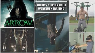 Arrow Training Stephen Amells Workout and How to Increase Accuracy [upl. by Loos690]