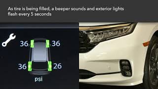 Using Honda’s Tire Pressure Monitoring System TMPS with Tire Fill Assist [upl. by Haldas]