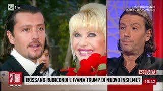 Rossano Rubicondi quotAmo ancora Ivana Trump e voglio un figlioquot  Storie italiane 23122017 [upl. by Anawek]