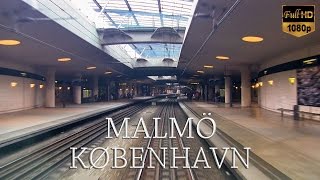 Train Drivers View Malmö to Copenhagen Part 1 of 2 [upl. by Ahsiki]