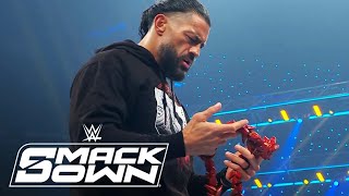 Romain Reigns Solo Sikoa Clash with Bloodline in Chaos  WWE SmackDown 101824  WWE on USA [upl. by Sande]