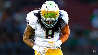 Notre Dame LB Marist Liufau Highlights 🍀 ᴴᴰ [upl. by Lohse283]