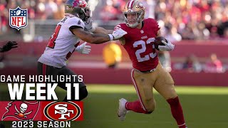 Tampa Bay Buccaneers vs San Francisco 49ers Game Highlights  NFL 2023 Week 11 [upl. by Ecart]