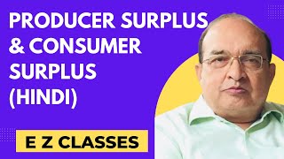 Producer Surplus amp Consumer Surplus HINDI [upl. by Ariday60]