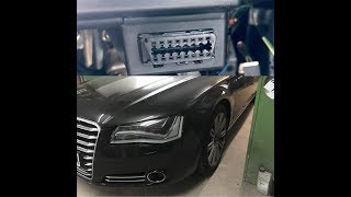 Audi A8 Long D4 4H 2012 OBD2 Port Location [upl. by Dnyletak]