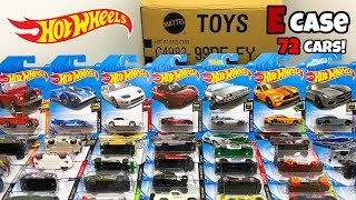 Unboxing Hot Wheels 2019 E Case 72 Car Assortment [upl. by Hanas742]