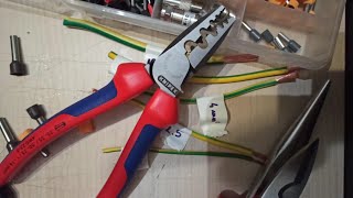 Knipex Crimping Pliers for wire end ferrules 97 72 180 [upl. by Cayla]