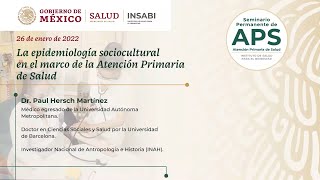 La epidemiología sociocultural en el marco de la Atención Primaria de Salud [upl. by Nivak]