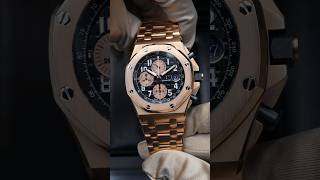 Audemars Piguet Royal Oak Offshore 18K Rose Gold “Brick” Black Dial 26470OR [upl. by Eocsor]