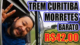 COMO É VIAJAR NO VAGÃO BARATO DO TREM DE CURITIBA  MORRETES  Classe econômica  Vlog [upl. by Ajed]