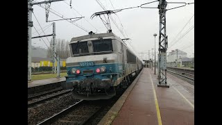 09 12 2023 dernier jour de roulement des BB 7200R et corail BFC [upl. by Settera390]