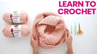 How to Crochet a Scarf  no experience needed [upl. by Ennairam]