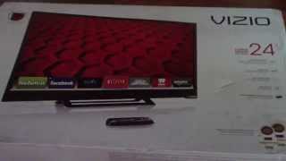 UNBOXING VIZIO E241i B1 24 Inch 1080p 60Hz Smart LED HDTV [upl. by Guenzi]