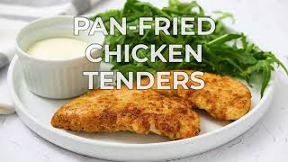 Pan Fried Chicken Tenders [upl. by Nomyt297]