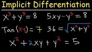 Implicit Differentiation Explained  Product Rule Quotient amp Chain Rule  Calculus [upl. by Hamann]