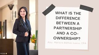 What is the difference between a partnership and a coownership [upl. by Ardnuhs]