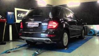 Reprogrammation moteur Mercedes ML 450 cdi 306cv  364cv Dyno Digiservices [upl. by Nirraj997]