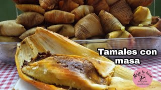 TAMALES con masa para tortillas de mole adobo y verde recetasmexicanas [upl. by Donaldson]