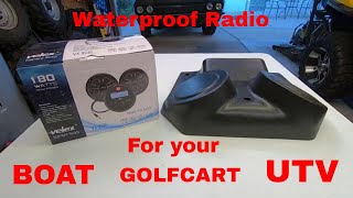 Velex waterproof radiospeaker install and Review [upl. by Whetstone]