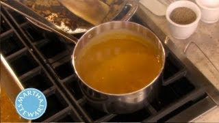 Basic Turkey Gravy  Thanksgiving Recipes Martha Stewart [upl. by Nonnair]