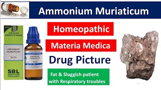 Ammonium Muriaticum Homeopathic Medicine  Drug Picture  Materia Medica bhms [upl. by Galina]