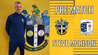 PRE MATCH Steve Morison previews his first game in charge this weekend against Barrow 120124 [upl. by Roeser]